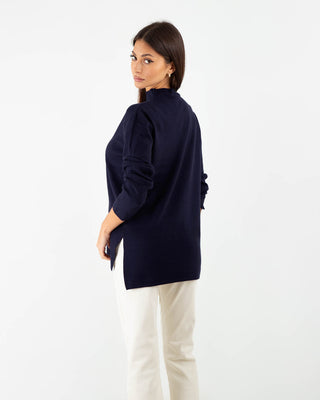 Blue High Neck Jersey