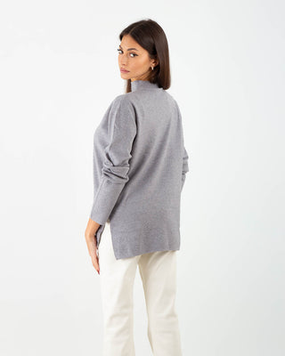 Graues Trikot mit Rundhalsausschnitt