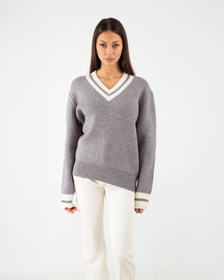 Maglione College Grigio