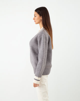 Maglione College Grigio