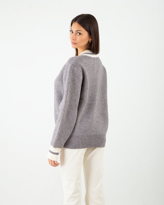 Maglione College Grigio
