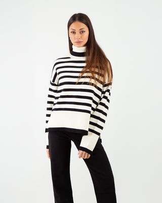 Dolcevita Over Righe Nero