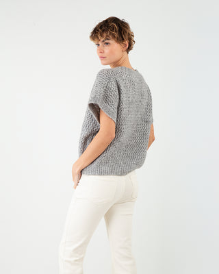 Maglia MM Paillettes Grigio