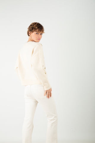 Maglioncino Stelle Paillettes Beige