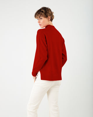 Maglione Lupetto Rosso