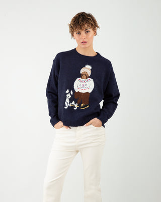 Maglione Orsetto Blu