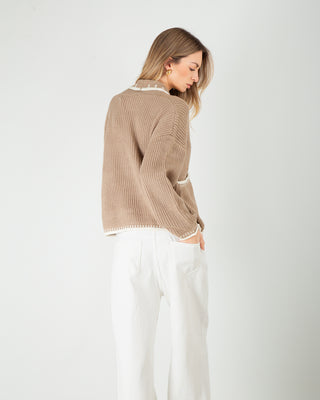 Cardigan Doppiopetto Taupe