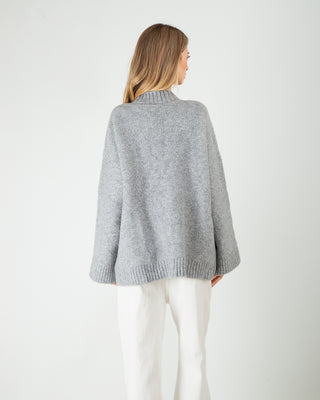 Maxi Cardigan Pesante Grigio Perla