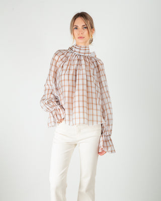 Blusa Fantasia Quadri Moro