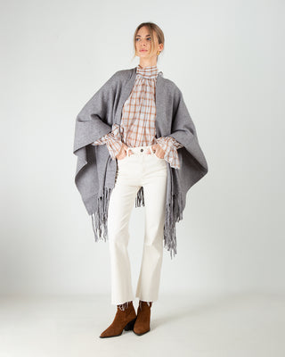 Mantella Frange Grigio