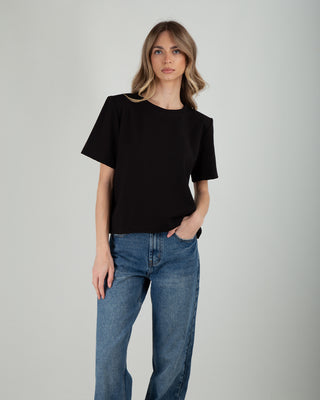 Maglia Spalline PM Nero — T-shirt Anna Dani