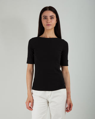 Maglia Anna Risvolto Nero