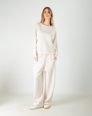 Tuta in Scuba Strass Panna — Tute Anna Dani