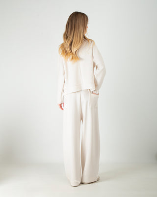 Tuta in Scuba Strass Panna