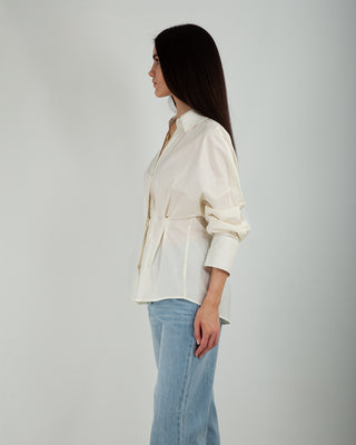 Camicia Arricciata in Vita Cream