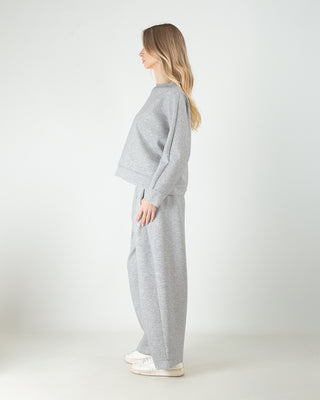 Tuta in Scuba Strass Grigio Melange