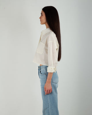 Camicia Crop Taschino Cream