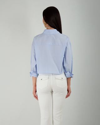 Camicia Crop Taschino Light Blue