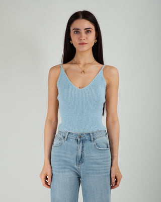 Crop Top Azzurro