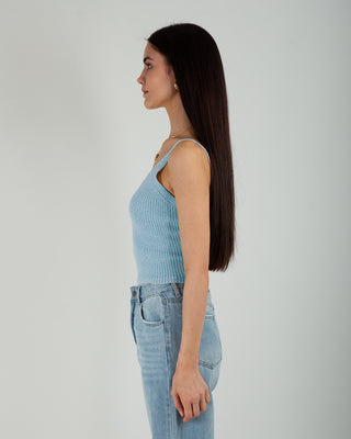 Crop Top Azzurro