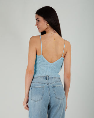 Crop Top Azzurro