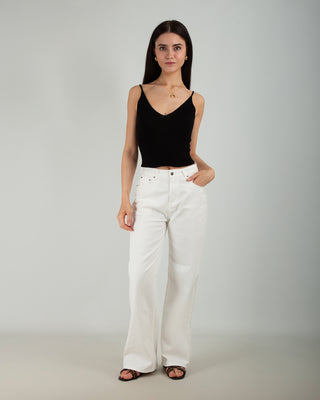 Jeans Straight Panna