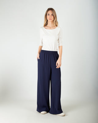 Pantalone Fluido Blu