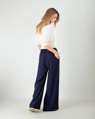 Pantalone Fluido Blu