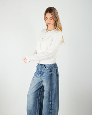 Giacchina Bouclè Bianca