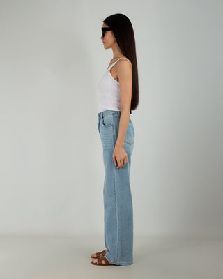 Jeans Straight Denim Chiaro