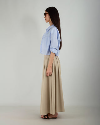 Gonna Ampia Tasche Beige