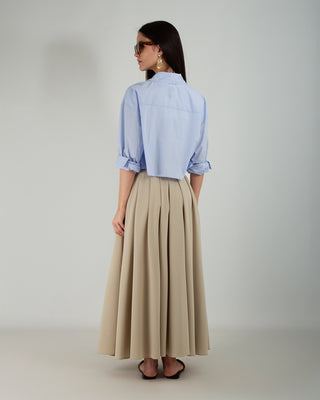 Gonna Ampia Tasche Beige