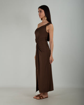 Abito Lungo Monospalla Choco