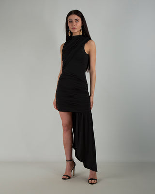 Abito Drappeggiato Black