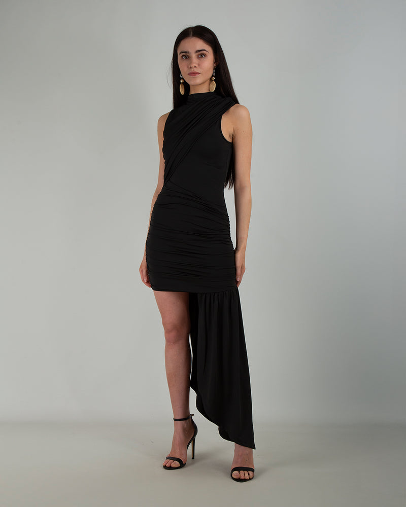 Abito Drappeggiato Black