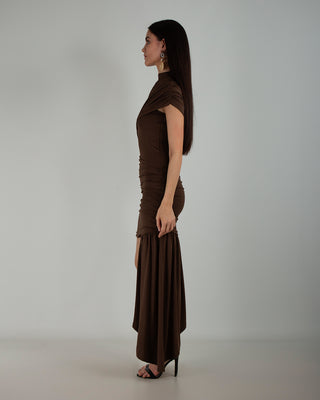 Abito Drappeggiato Choco