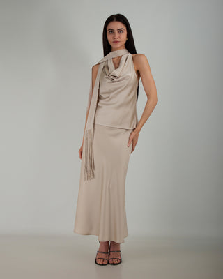 Completo in Raso Beige