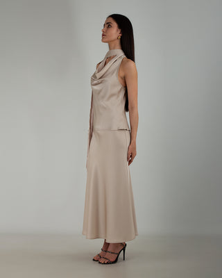 Completo in Raso Beige