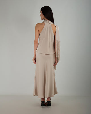 Completo in Raso Beige