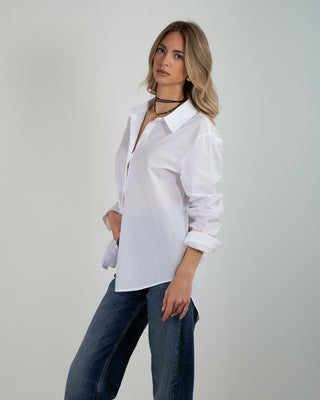 Camicia Basic Cotone White