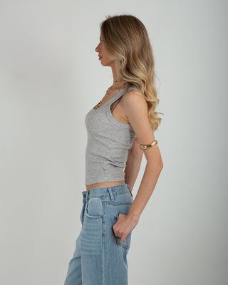 Canotta Costina Basic Grigio