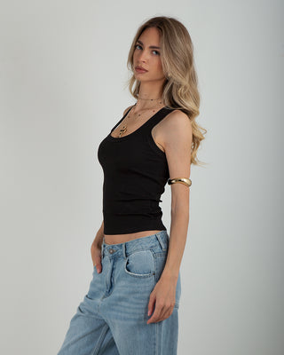 Canotta Costina Basic Nero