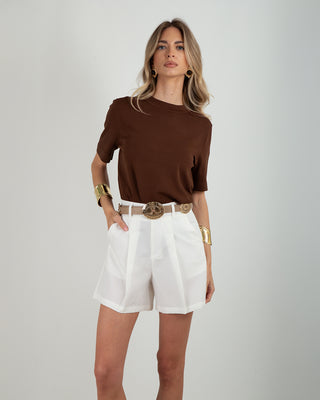 Maglia MM Viscosa Coffee