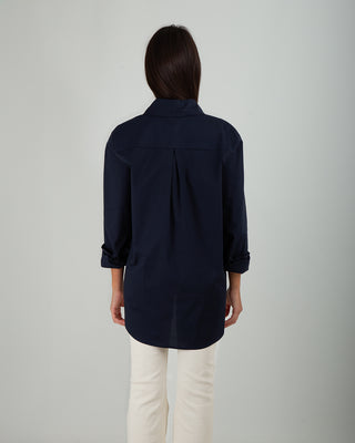 Camicia Basic Cotone Navy
