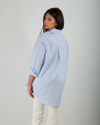 Camicia Basic Cotone Light Blue