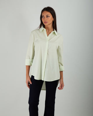 Camicia Basic Cotone Light Green