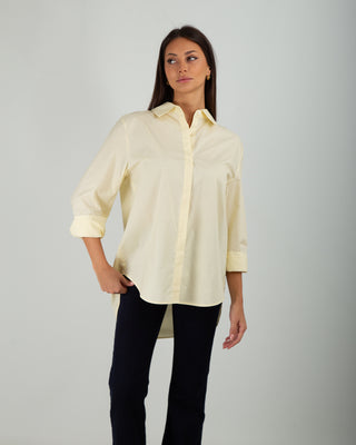 Camicia Basic Cotone Light Yellow