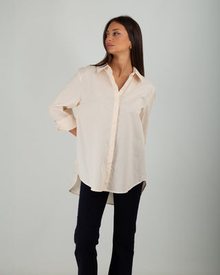 Camicia Basic Cotone Cream