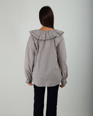 Camicia Quadri con Rouge Colletto Moro