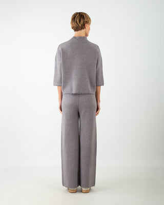 Completo in Maglia Frange Grigio